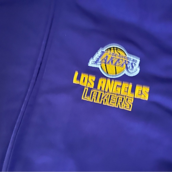 NBA Purple and Gold Lakers Jacket with Mock Neck - Picture 2 of 5